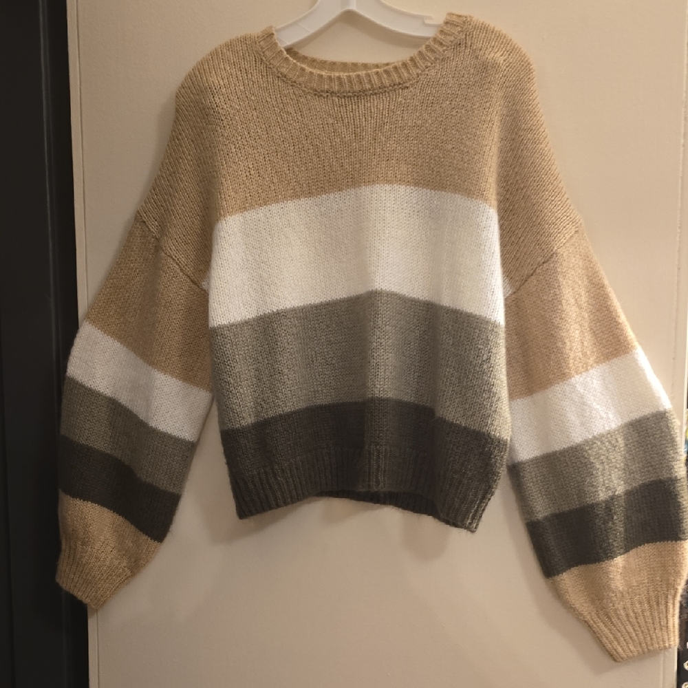 Never Worn. Rue21 Multicolor Striped Women's Sweater